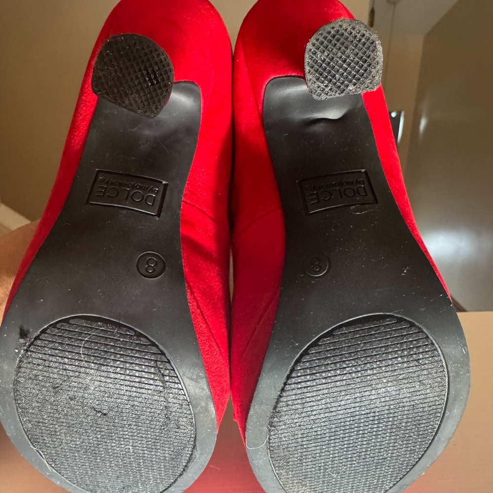 Dolce Vita Red Bow Heels - Picture 5 of 5
